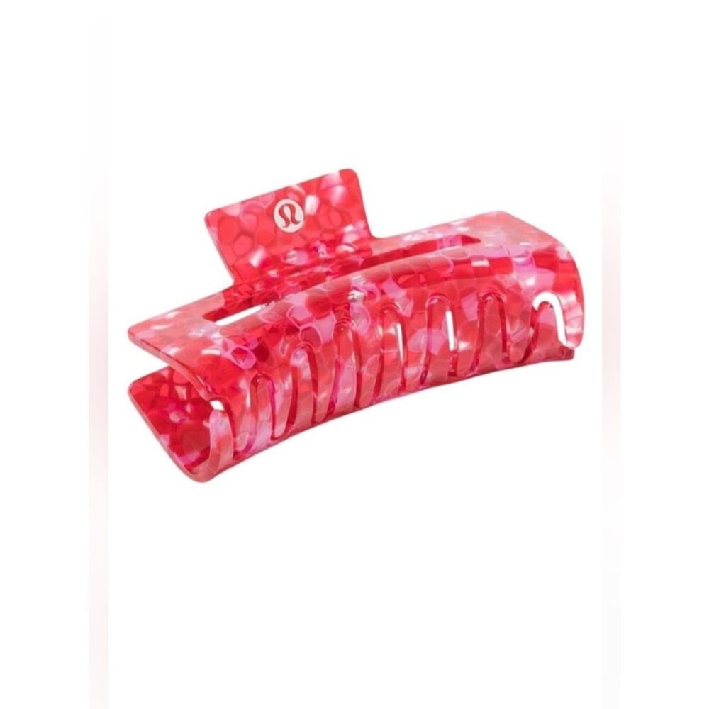 Lululemon Extra Large Claw Hair Clip Oxford Red/Candy Cloud